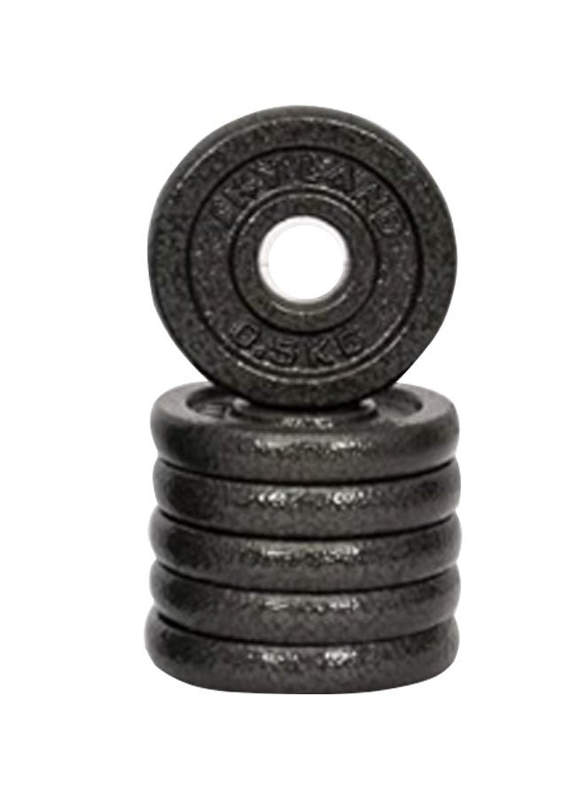 Max Strength Standard Gym Weight Plates for Barbell & Dumbbell Training – 0.5kg x 6pcs - Image 1